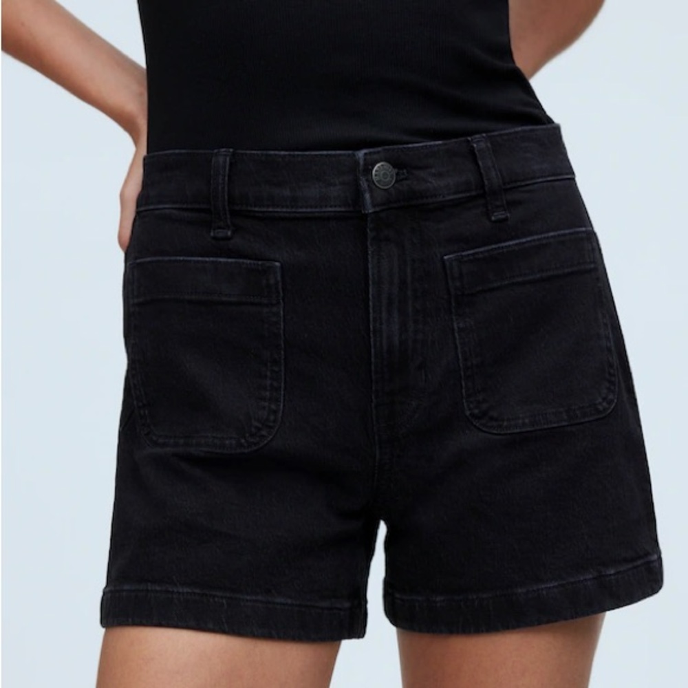 Madewell Black Emmett Jean Shorts